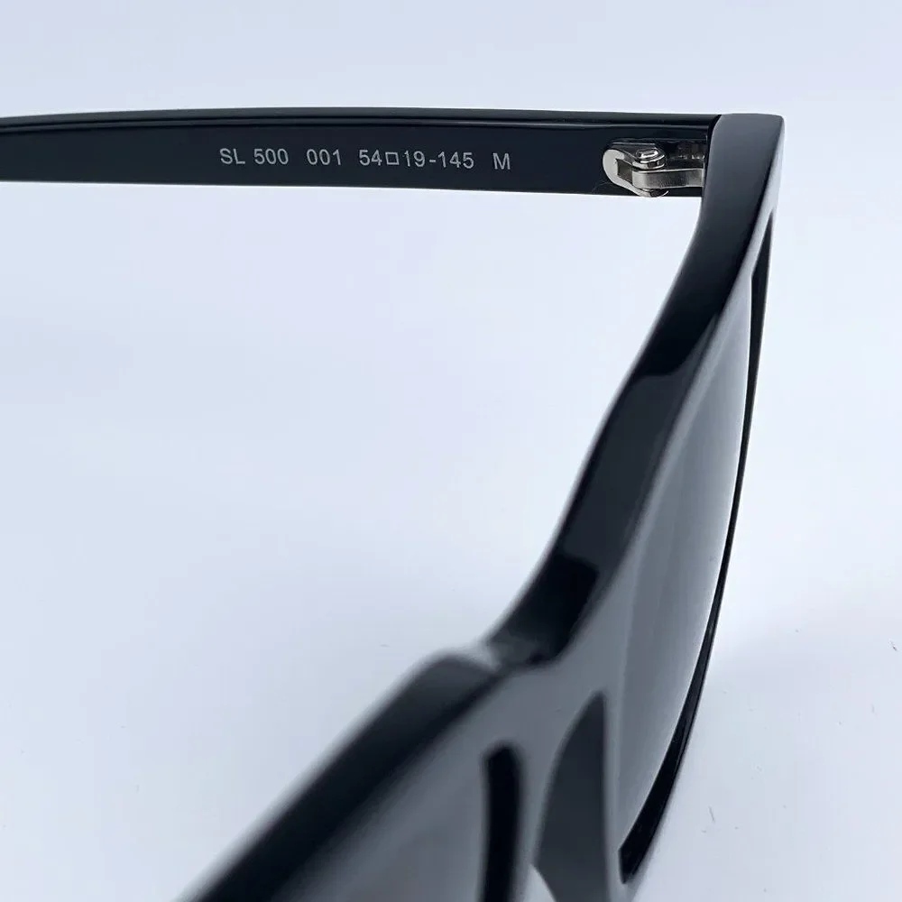 NEW Saint Laurent SL500 001 Black Gray Unisex Sunglasses